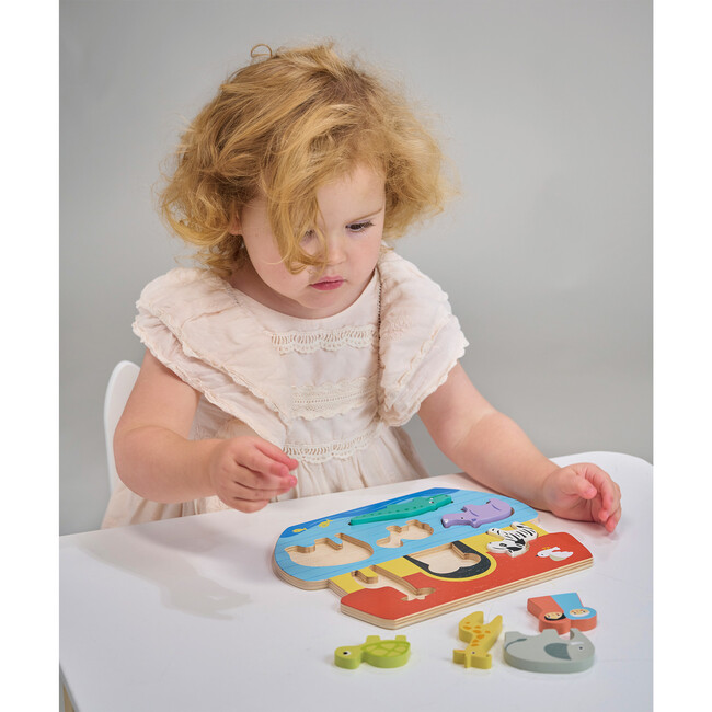 Shape Sorting Ark Tray - Woodens - 3