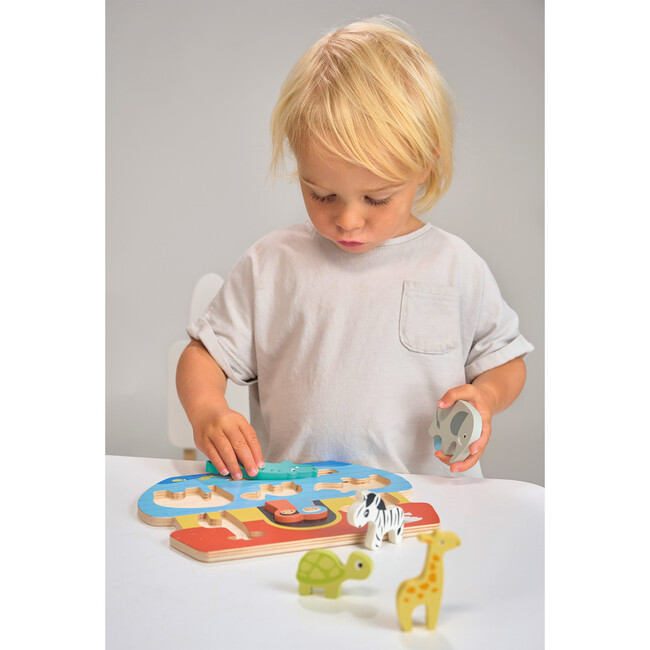 Shape Sorting Ark Tray - Woodens - 4