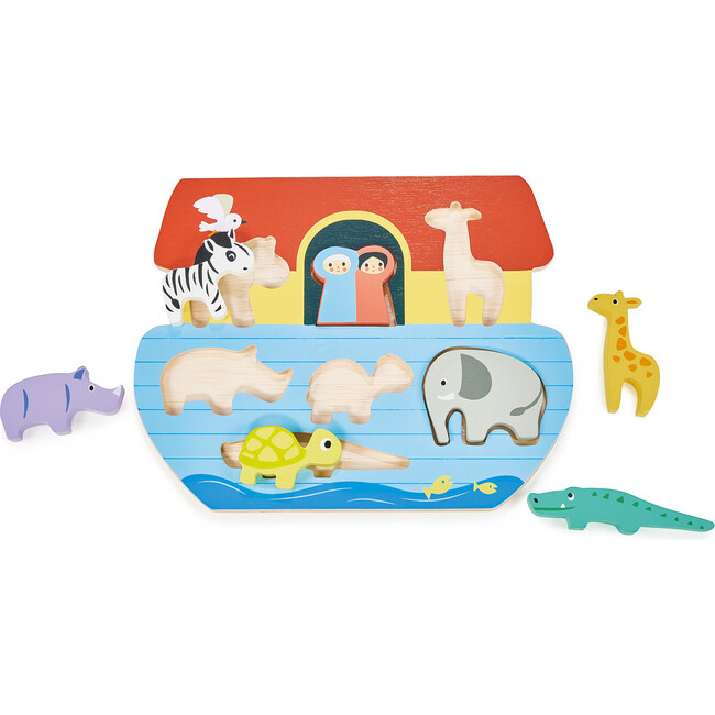 Shape Sorting Ark Tray - Woodens - 5
