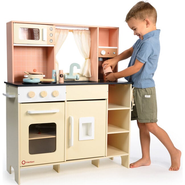 Cream Play Kitchen - Woodens - 4