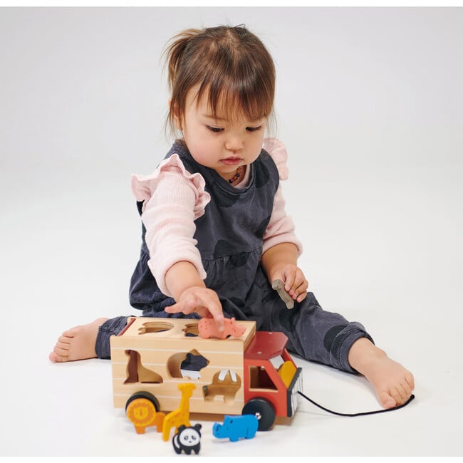 Shape Sorting Safari Truck - Woodens - 3