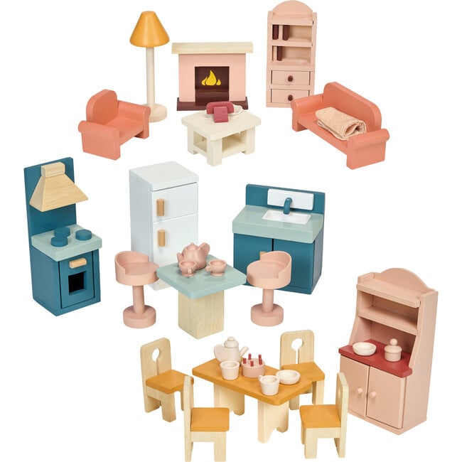 Dollhouse Downstairs Furniture Bundle - Dollhouses - 1