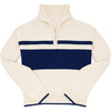 women's cream half zip sweater - Sweaters - 5 - thumbnail