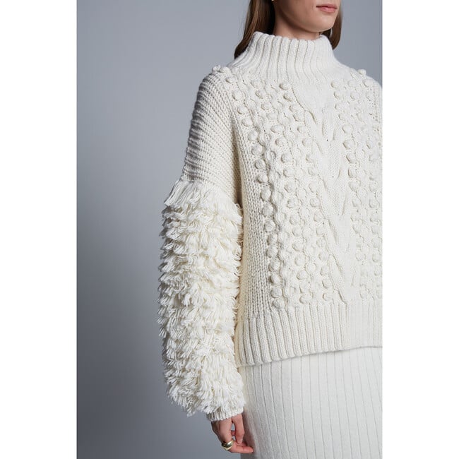 Bella Sweater, Ivory - Sweaters - 4