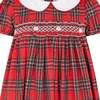 Lottie Hand Smocked Plaid Dress, Red - Dresses - 5