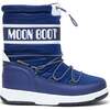 MOON BOOT Sport Junior Blue Ripstop Boots Blue - Boots - 1 - thumbnail