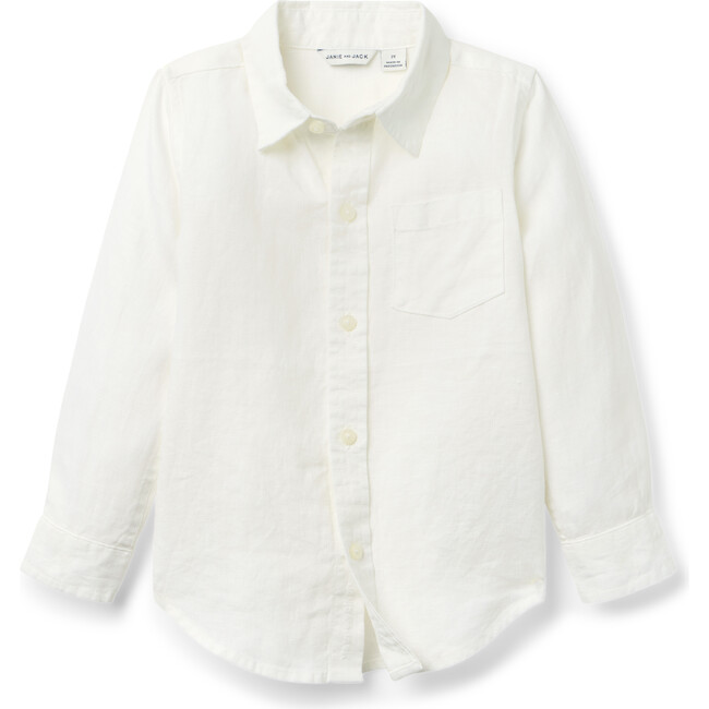 The Linen Shirt, White