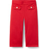 Wide Leg Ponte Pant, Red - Pants - 1 - thumbnail