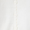 The Scalloped Trim Cardigan, White - Cardigans - 2 - thumbnail