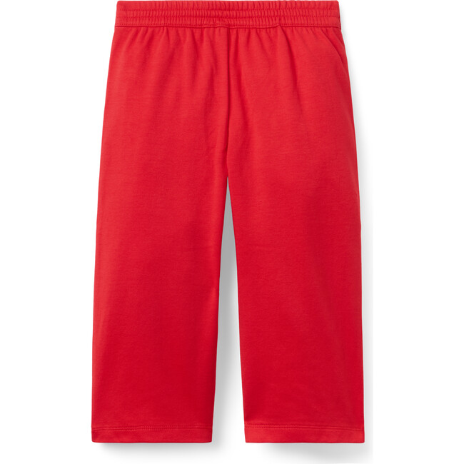 Wide Leg Ponte Pant, Red - Pants - 3