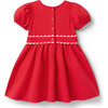 Ric Rac Trim Ponte Dress, Red - Dresses - 2