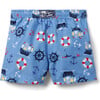 Recycled Pirate Ship Swim Trunk - Swim Trunks - 1 - thumbnail