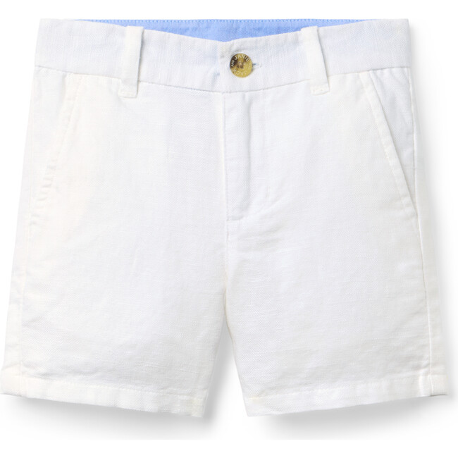 Linen-Cotton Short, White