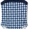 Recycled Gingham Bow Strap Swimsuit, Navy Blue - One Pieces - 2 - thumbnail