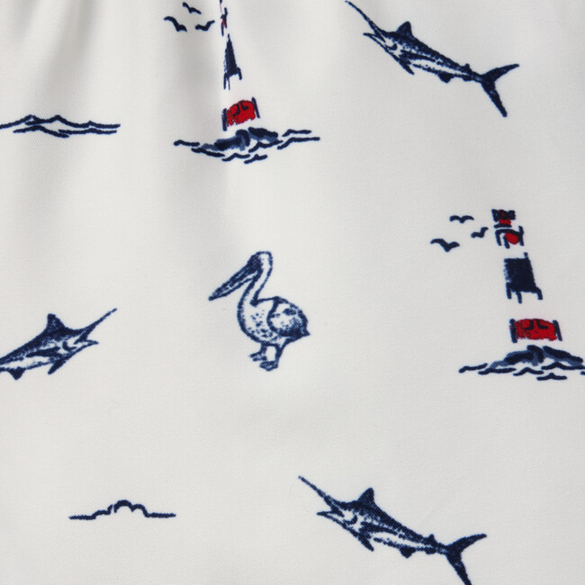 Recycled Nautical Icon Swim Trunk