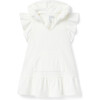 Hooded Terry Swim Cover-Up, White - Cover-Ups - 1 - thumbnail