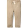Linen-Cotton Cuffed Pant, Khaki - Pants - 1 - thumbnail