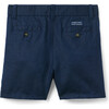 Linen-Cotton Short, Navy Blue - Shorts - 2
