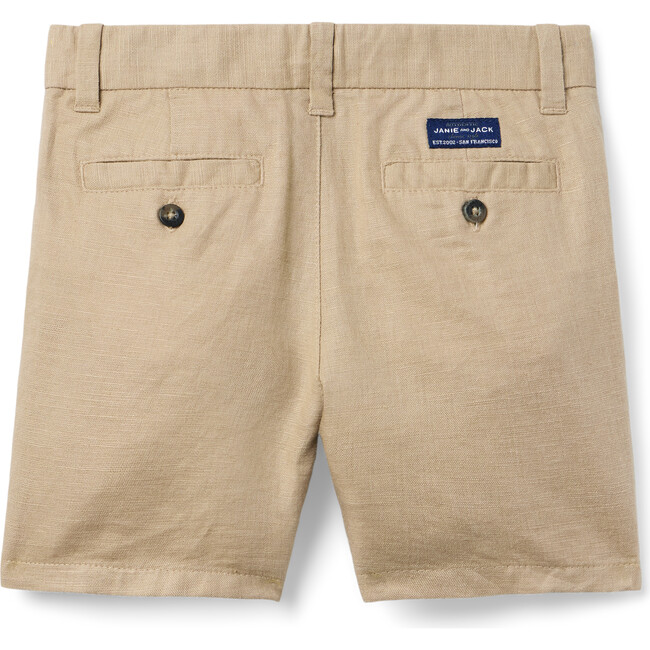 Linen-Cotton Short, Khaki
