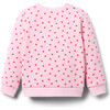 Heart Pocket Quilted Sweatshirt, Pink - Sweatshirts - 3