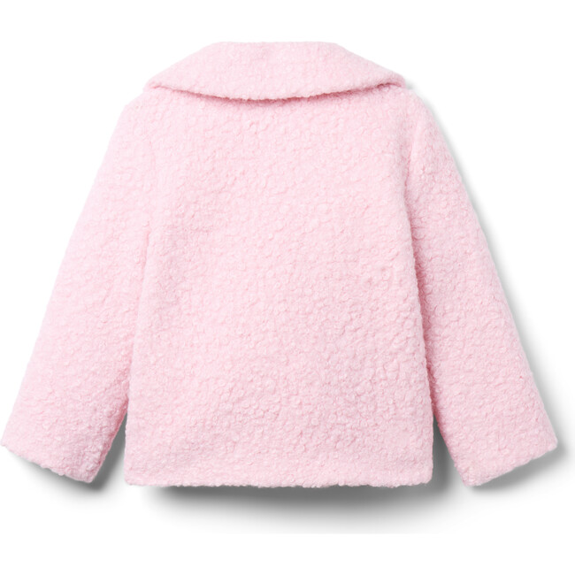 Heart Pocket Sherpa Coat, Pink - Coats - 3