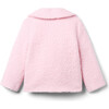 Heart Pocket Sherpa Coat, Pink - Coats - 3 - thumbnail