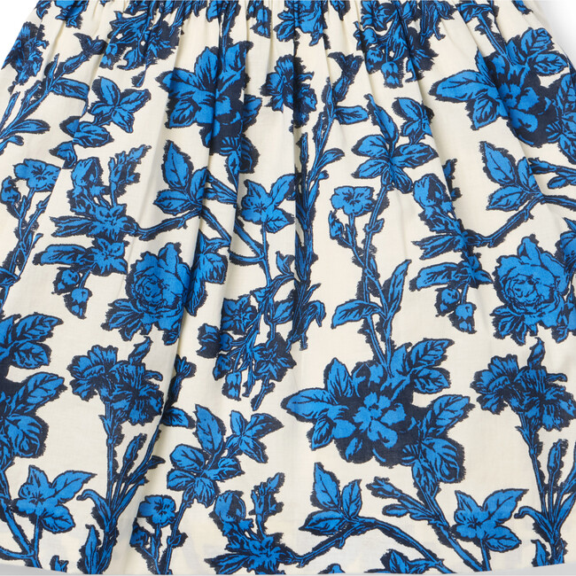 Floral Collar Dress, Blue