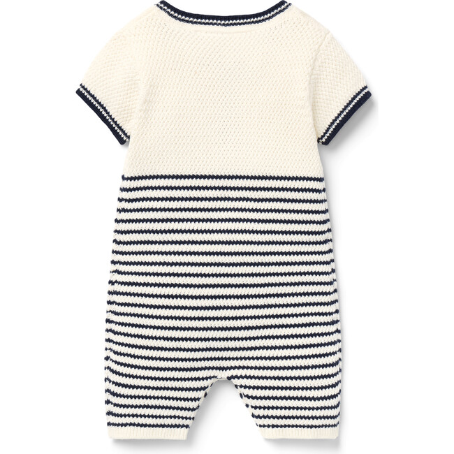 Baby Striped Knit Romper