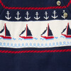 Baby Sailboat Sweater One-Piece, Blue - Rompers - 2
