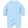 Baby Recycled Nautical Icon Rash Guard Swimsuit, Blue - One Pieces - 3 - thumbnail
