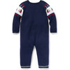 Baby Sailboat Sweater One-Piece, Blue - Rompers - 3