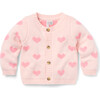 Baby Heart Cardigan, Pink - Cardigans - 1 - thumbnail