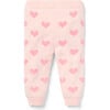Baby Heart Sweater Pant, Pink - Pants - 2 - thumbnail