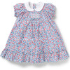 Baby Ditsy Floral Collar Dress, Blue - Dresses - 1 - thumbnail
