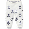 Baby Anchor Sweater Pant, White - Pants - 1 - thumbnail