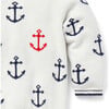 Baby Anchor Sweater, White - Sweaters - 2 - thumbnail