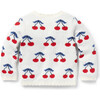 Baby Cherry Cardigan, White - Cardigans - 3