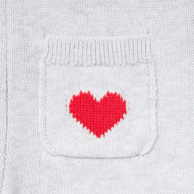 Baby Elephant Matching Sweater Set, Gray - Mixed Apparel Set - 4