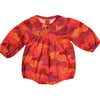 Baby Bubble, Red Floral - Rompers - 1 - thumbnail