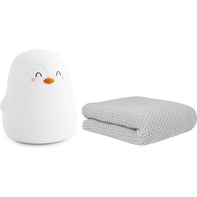 The Polaris Tricot Blanket & Nightlight, Grey