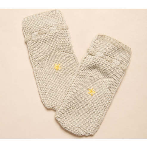 Infant Cap and Booties Gift Set, Grey/Oat - Mixed Gift Sets - 4