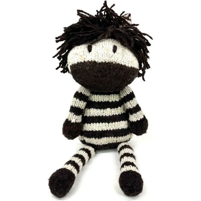 Wool Knit Buddy, Zachary The Zebra