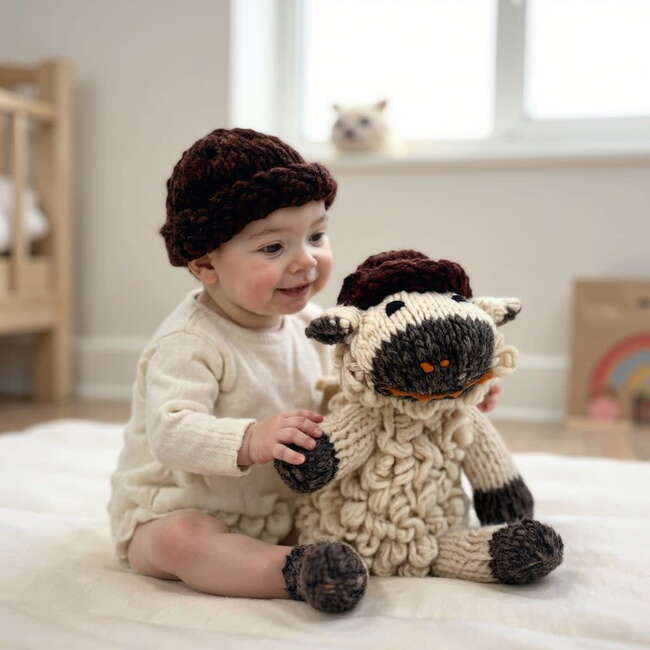 Wool Knit Buddy, Sawyer The Sheep