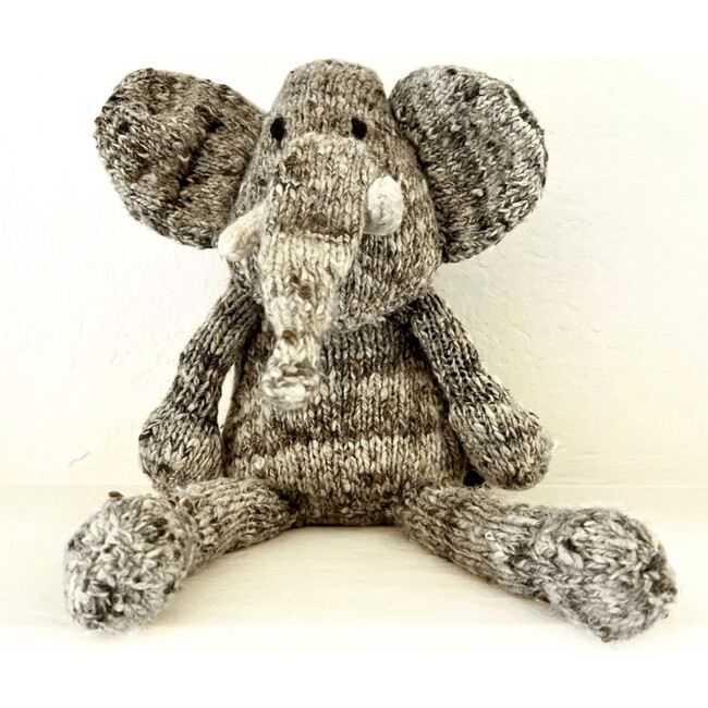 Wool Knit Buddy, Elliott The Elephant - Plush - 4