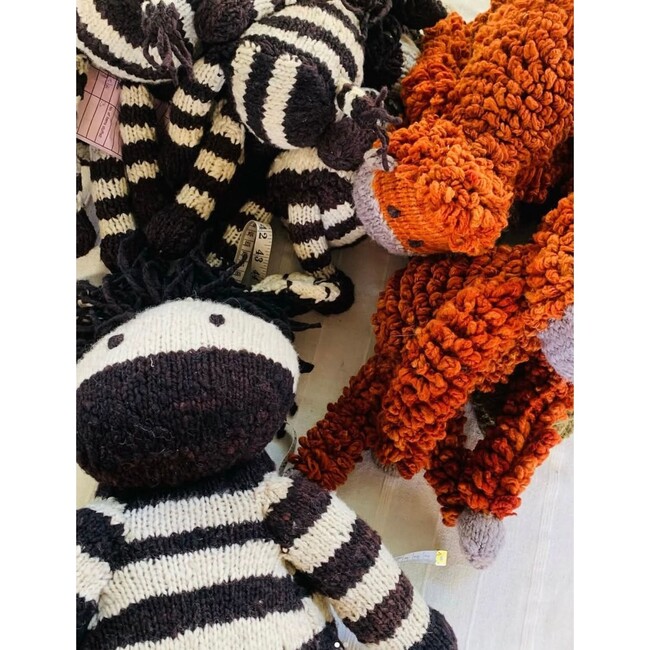 Wool Knit Buddy, Zachary The Zebra - Plush - 4