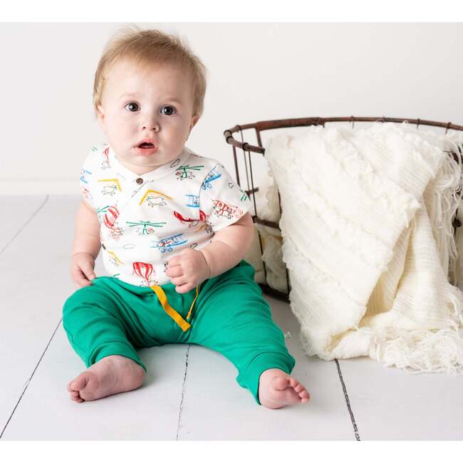 Short Bodysuit, Flying Pigs - Onesies - 3