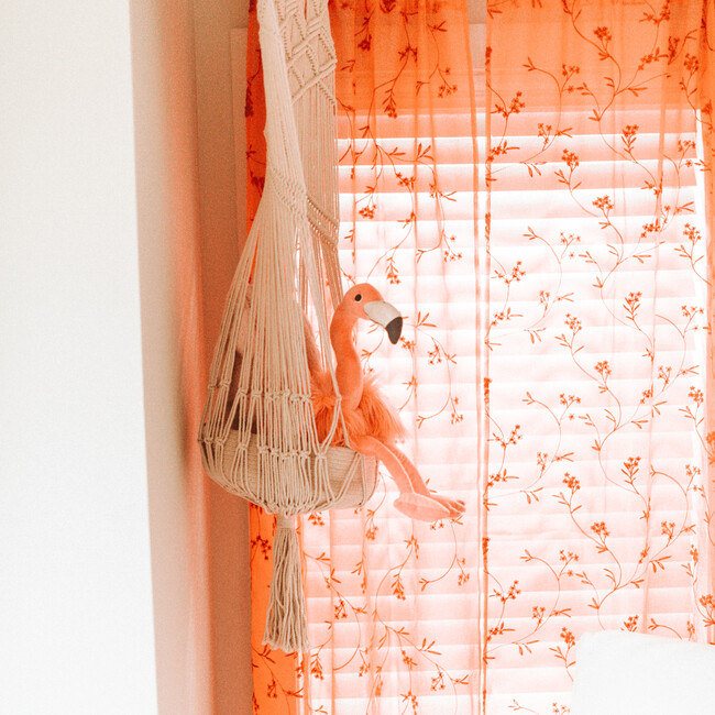 Macrame Toy Hanging Basket Natural