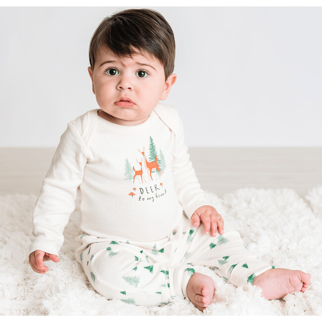 Long Sleeve Graphic Bodysuit, Deer To My Heart