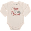 Long Sleeve Graphic Bodysuit, Baby Its Cold Outside - Onesies - 1 - thumbnail