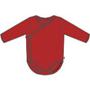 Long Bodysuit, Scarlet Red - Onesies - 2 - thumbnail